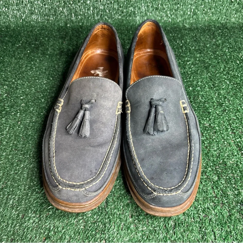 Sandro‎ Moscoloni Casual Loafer Blue Leather Slip-on Comfort Mens Size 10.5 D